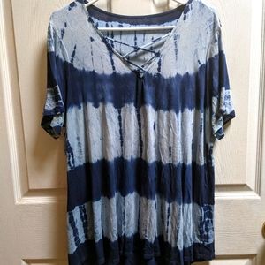 Blue Tie-Dye Tunic
